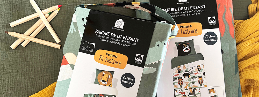 Packaging parure enfant bi-histoire promenade