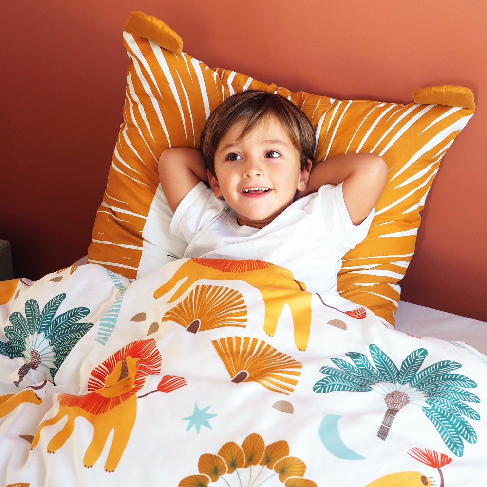 Linge de lit, finition tuftée